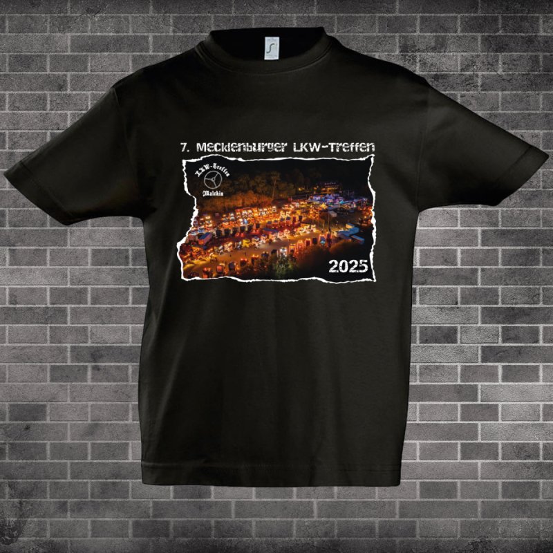 7. LKW-Treffen T-Shirt Motiv Brust für Kinder